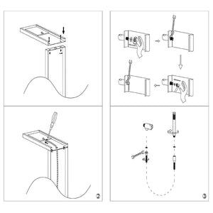 Ogomondo colonna doccia tec alluminio bianco nero getti idro h150xl22 *** confezione 1