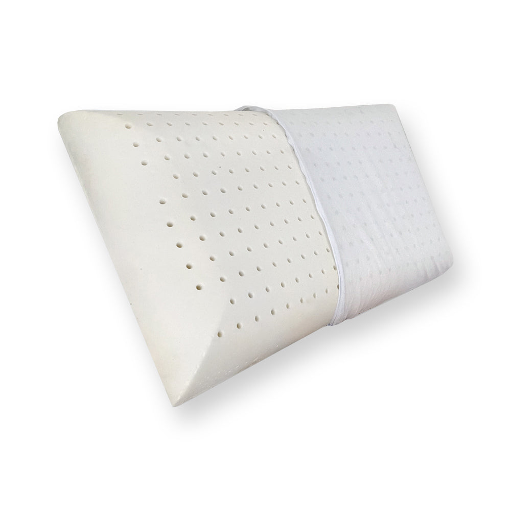 Guanciale in memory foam forato traspirante cuscino modello saponetta con maglina - Comprarredo