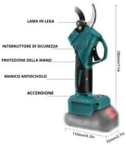 Forbici Potatura a Batteria, Motosega a Batteria Incluso con 2 Batterie 48V 2000Mah