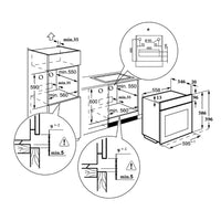 Forno a vapore multifunzione Master Kitchen MKO1309EDCSBK Classe A+