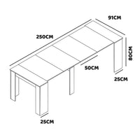 Fortino - Consolle estendibile fino a 250cm