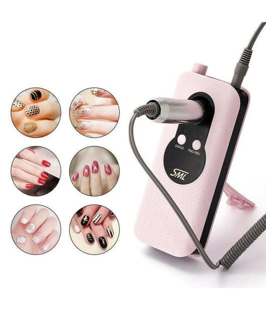 Fresa Unghie Portatile 35000 Giri Ricaricabile Manicure Pedicure Nail M6         