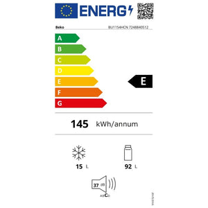 Frigo incasso sotto top Beko BU1154HCN con celletta integrata classe E