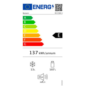 Frigorifero monoporta 119 lt Bomann KS21841 classe E