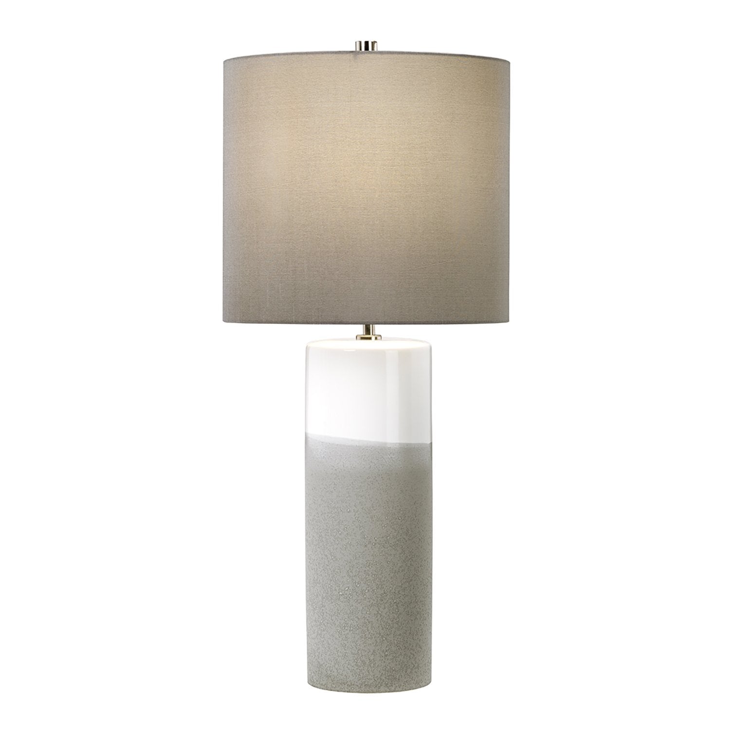 Lampada Da Scrivania Contemporanea Fulwell Porcellana Bianco Grigio 1 Luce E27