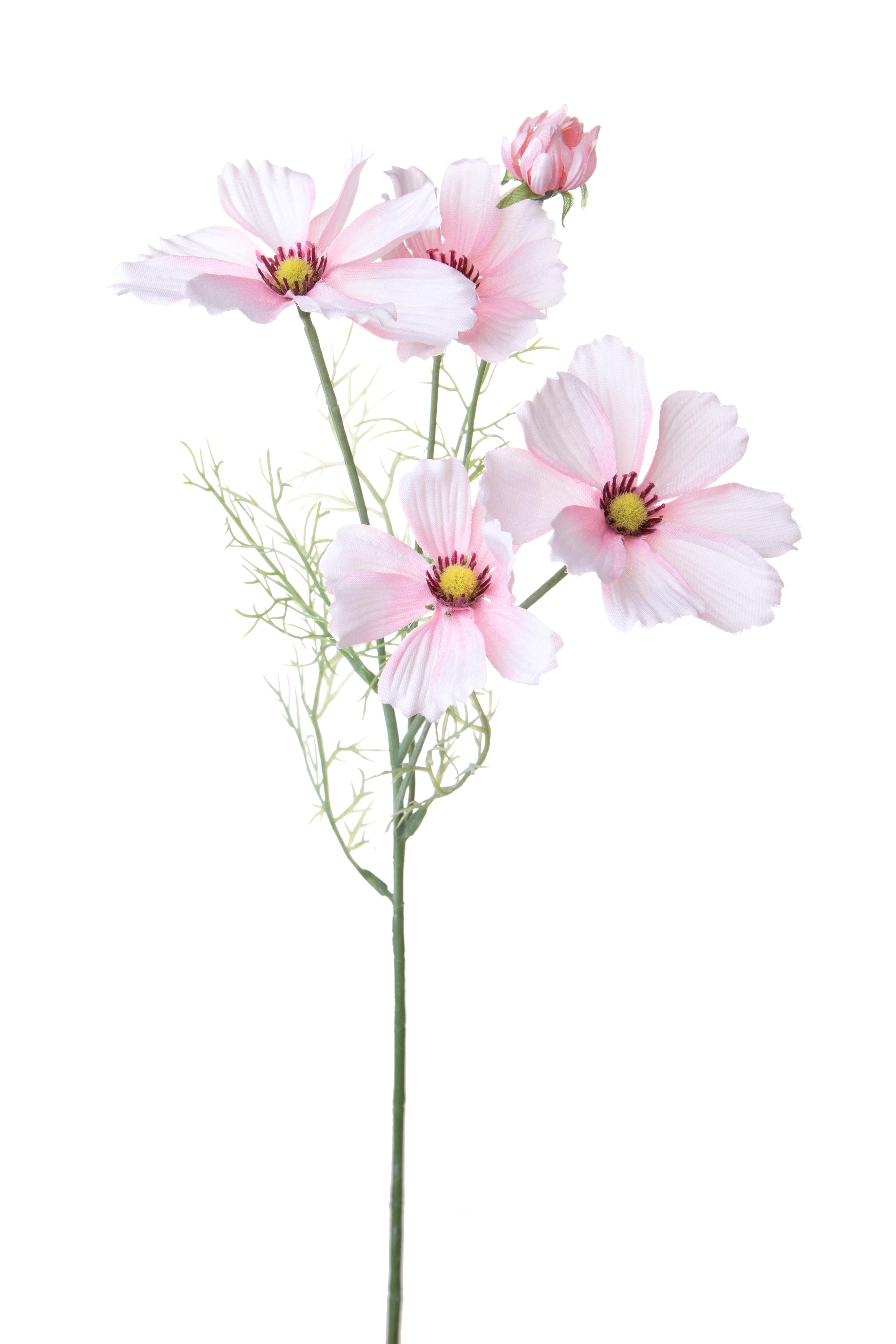 Set 8 Rami Artificiali Cosmos in Fiore per 5 H 68 cm