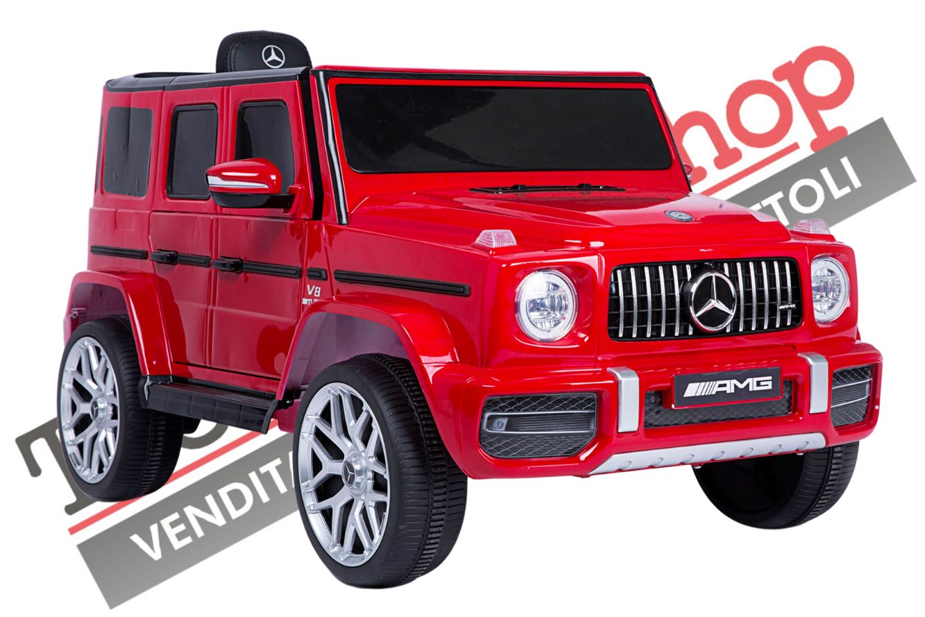 Auto Elettrica per Bambini Mercedes G63 Sport AMG 12V colore Rosso