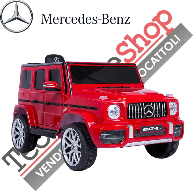 Auto Elettrica per Bambini Mercedes G63 Sport AMG 12V colore Rosso