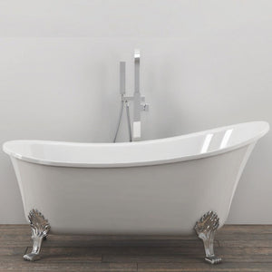 Vasca da bagno free standing vintage 006 acrilico bianco lucido ovale l160xh84xp75