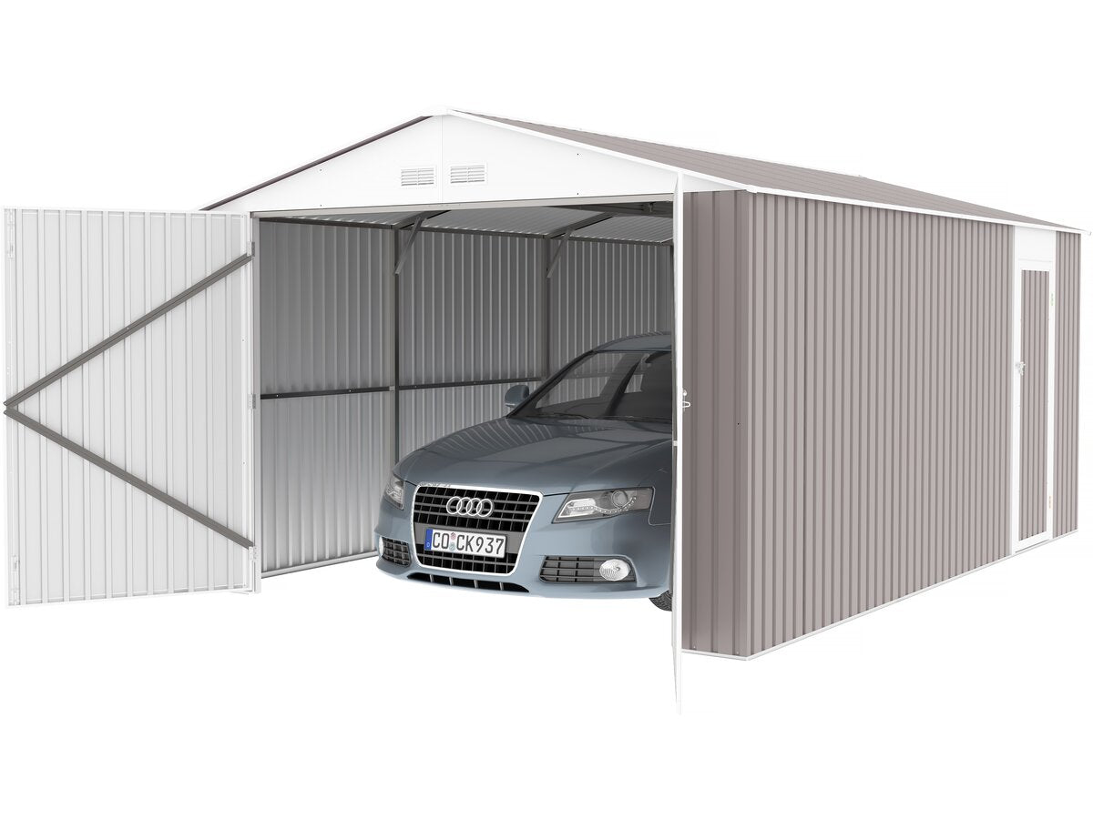 Garage in metallo "Nevada" - 15,36 m² con pannelli solari