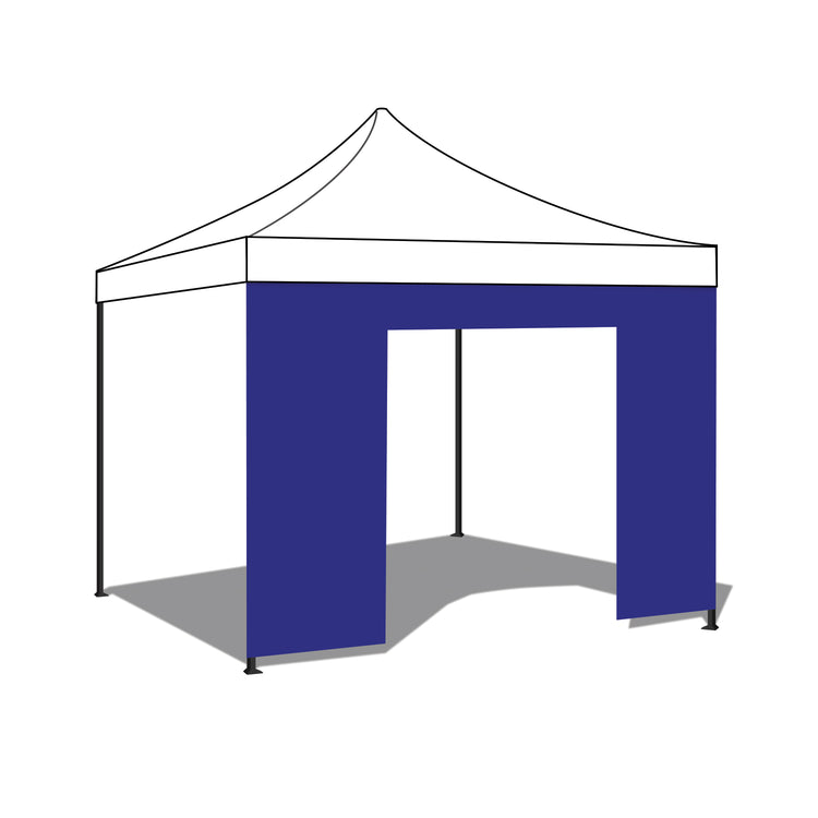 Telo porta per gazebo da giardino. Telo di ricambio in PVC con velcro. Colore Blu 300X200H cm