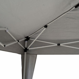 Gazebo acciaio arizona 3x3m automatico poliestere grigio 160gr/m2