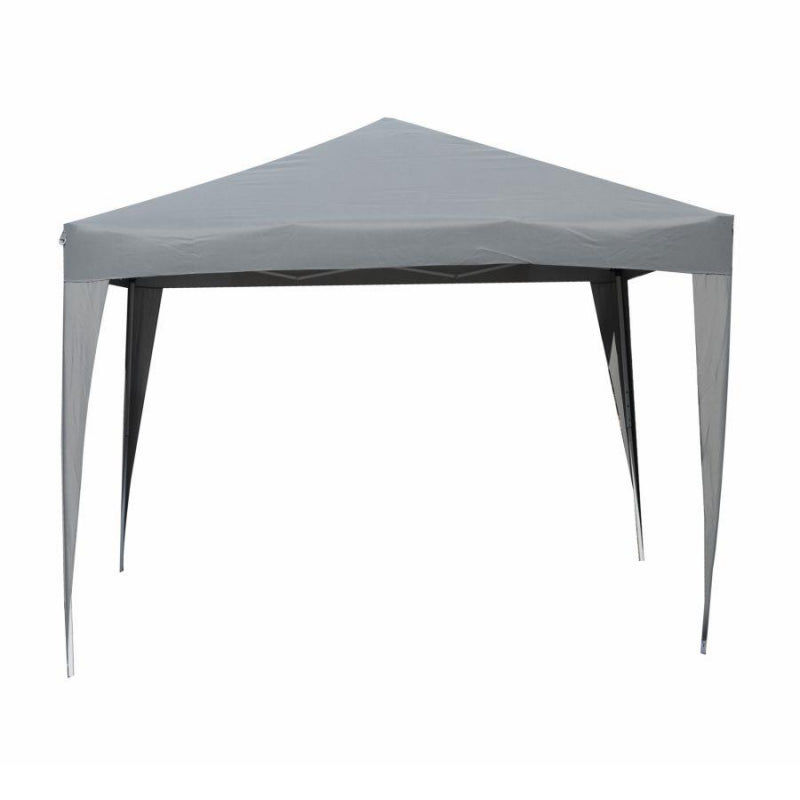 Gazebo acciaio arizona 3x3m automatico poliestere grigio 160gr/m2