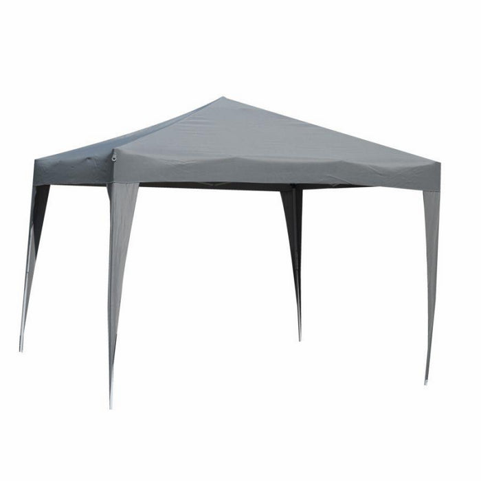 Gazebo acciaio arizona 3x3m automatico poliestere grigio 160gr/m2