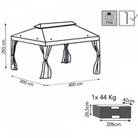 GAZEBO AVANA 3 X 4