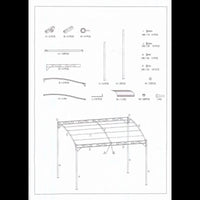 Gazebo georgia 2,5x3mt h2,5/2 acciaio