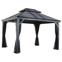 Gazebo in alluminio ed acciaio Mykonos 12'x16' 364x484x297 cm by Ezooza