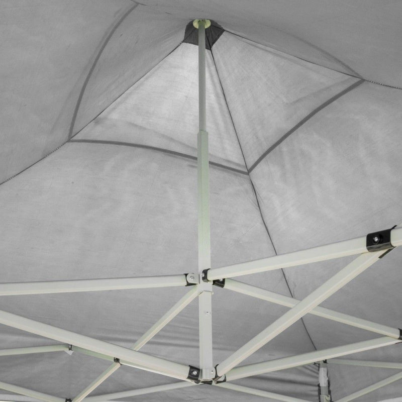 Gazebo richiudibile pieghevole 3 X 6 Bianco ricoperto in PVC impermeabile