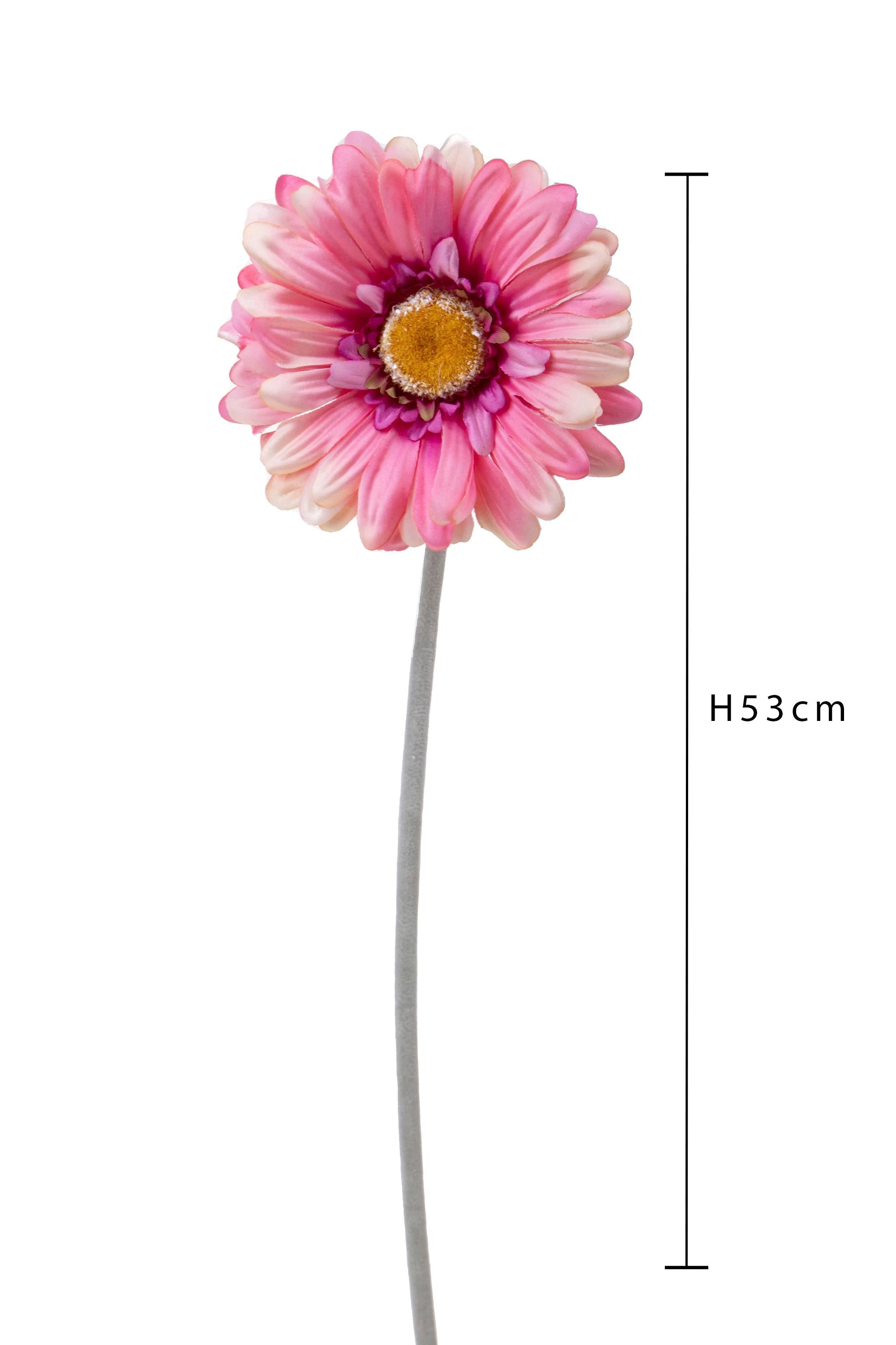 Set 12 Fiori Artificiali di Gerbera H 53 cm