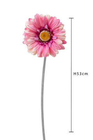 Set 12 Fiori Artificiali di Gerbera H 53 cm