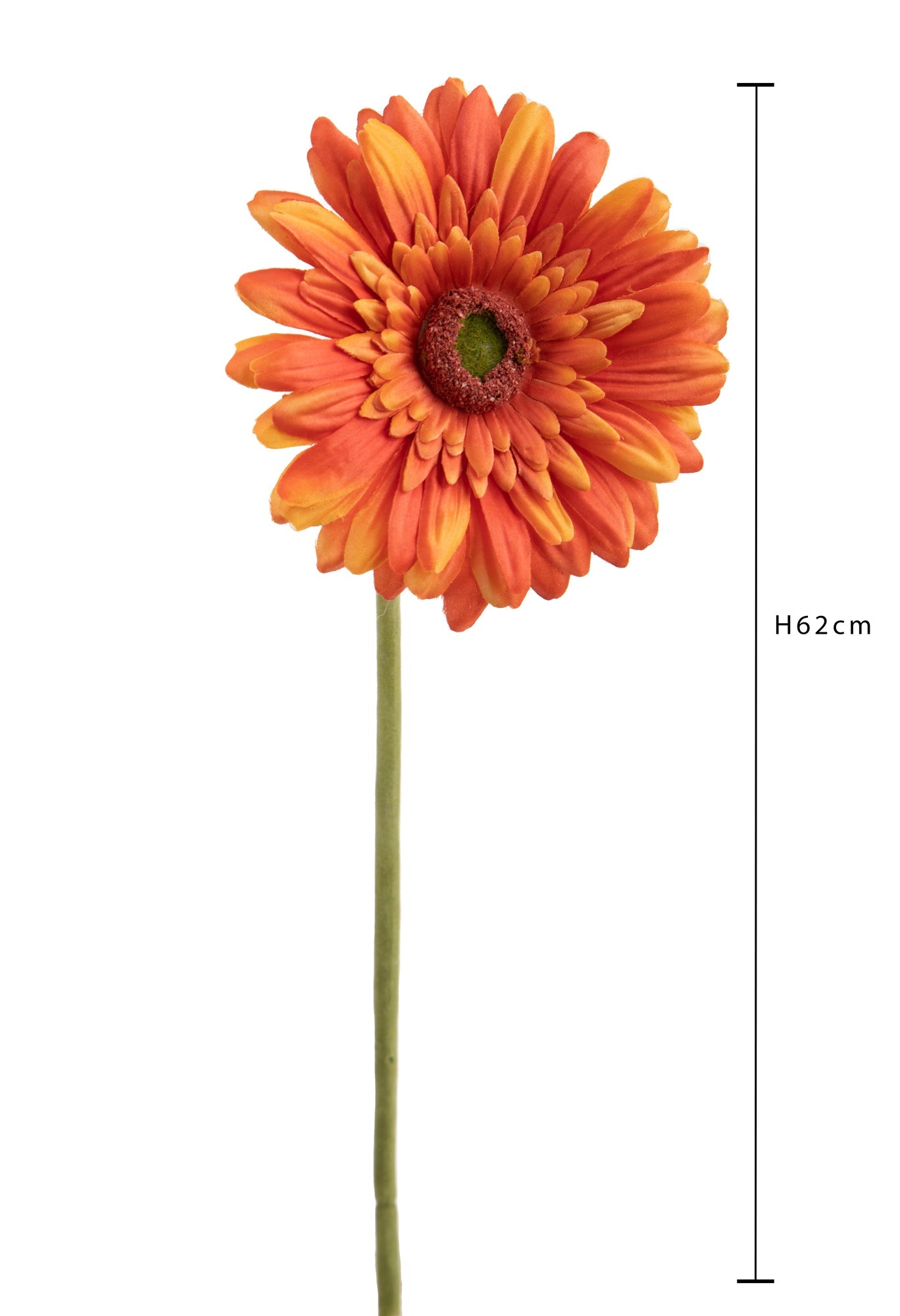 Set 8 Fiori Artificiali di Gerbera Singolo H 62 cm