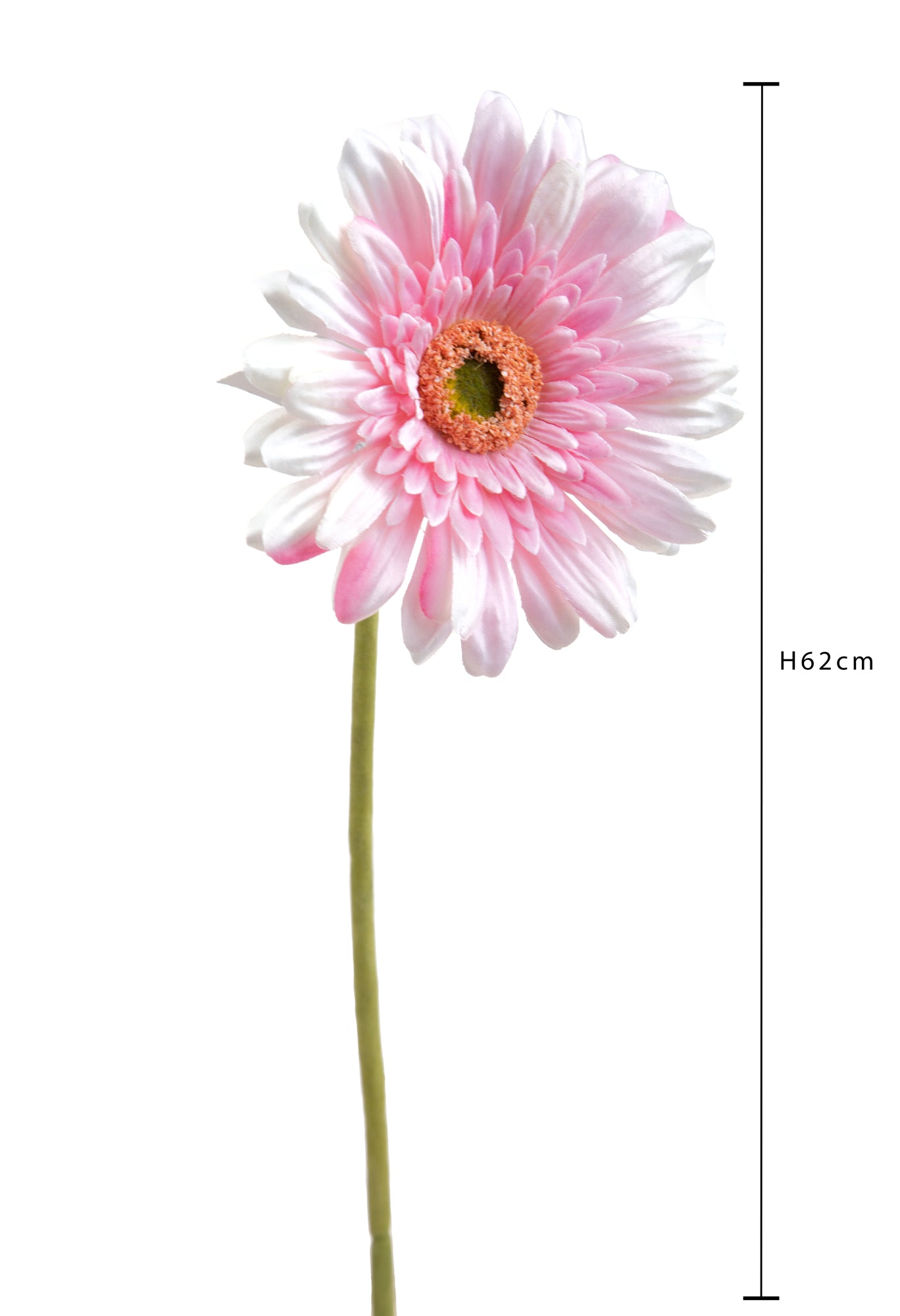 Set 8 Fiori Artificiali di Gerbera Singolo H 62 cm