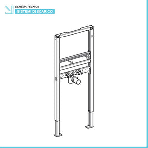 Geberit Duofix modulo per lavabo sospeso su cartongesso H 112 cm