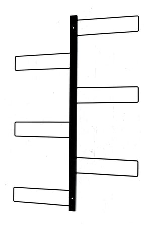 Fioriera verticale Gemma cm 70x100 in acciaio con 3 vasi pensili Comby diametro cm 14 e 3 vasi cm 10 colore nero - 630\N