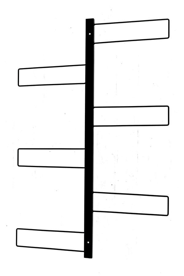 Fioriera verticale Gemma cm 70x100 in acciaio con 3 vasi pensili Comby diametro cm 14 e 3 vasi cm 10 colore nero - 630\N