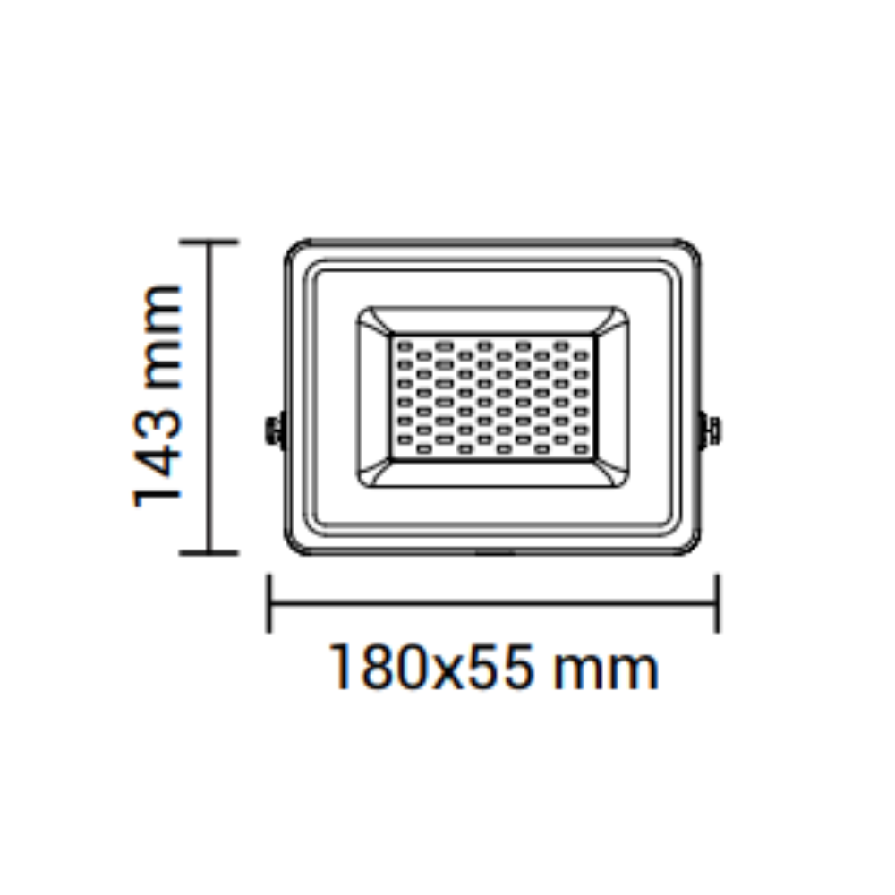 Proiettore led con sensore di movimento colore bianco 20w luce naturale 4500k