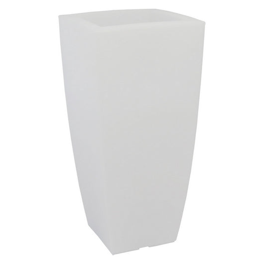 vaso quadro 'stilo lamp' cm 40x40xh.90 lt.20 ghiac./luc.bia. 6126860nlm