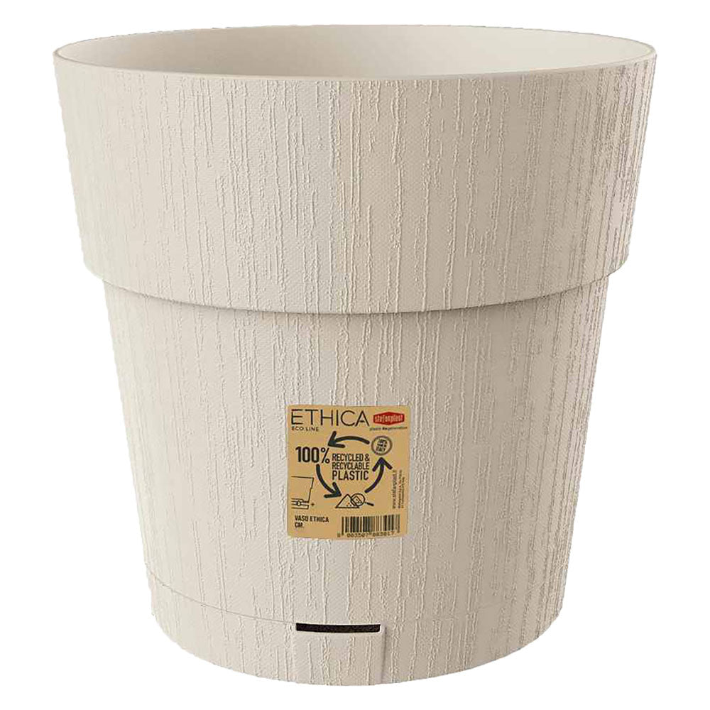 vaso tondo 'ethica' diametro 30 x h.29 - gesso 6126912nlm