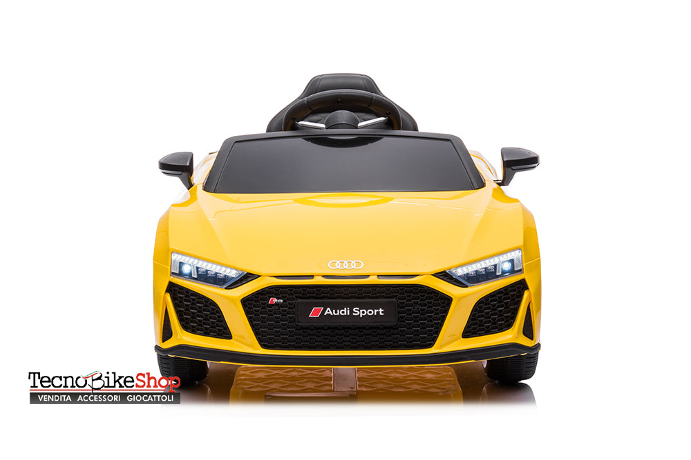 Auto Elettrica per Bambini Audi R8 Sport 12V colore Giallo