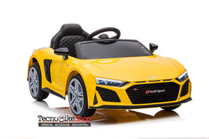 Auto Elettrica per Bambini Audi R8 Sport 12V colore Giallo