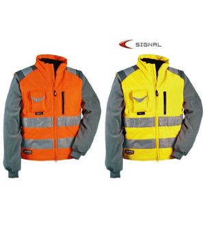 Gilet Imbottito Signal Cofra Catarifrangente Da Lavoro Antinfortunistica Giubbin  Arancione   52    