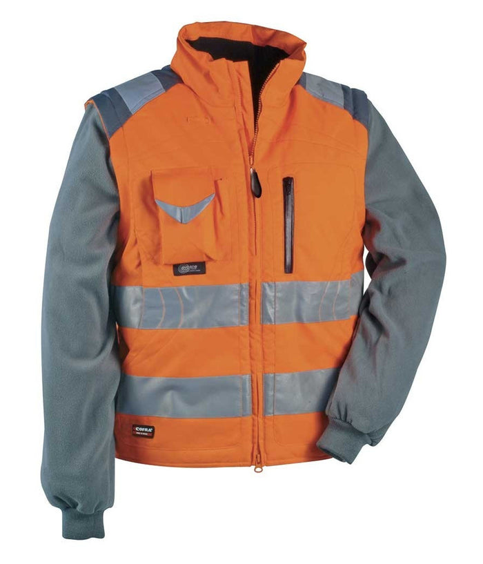 Gilet Imbottito Signal Cofra Catarifrangente Da Lavoro Antinfortunistica Giubbin  Arancione   64    