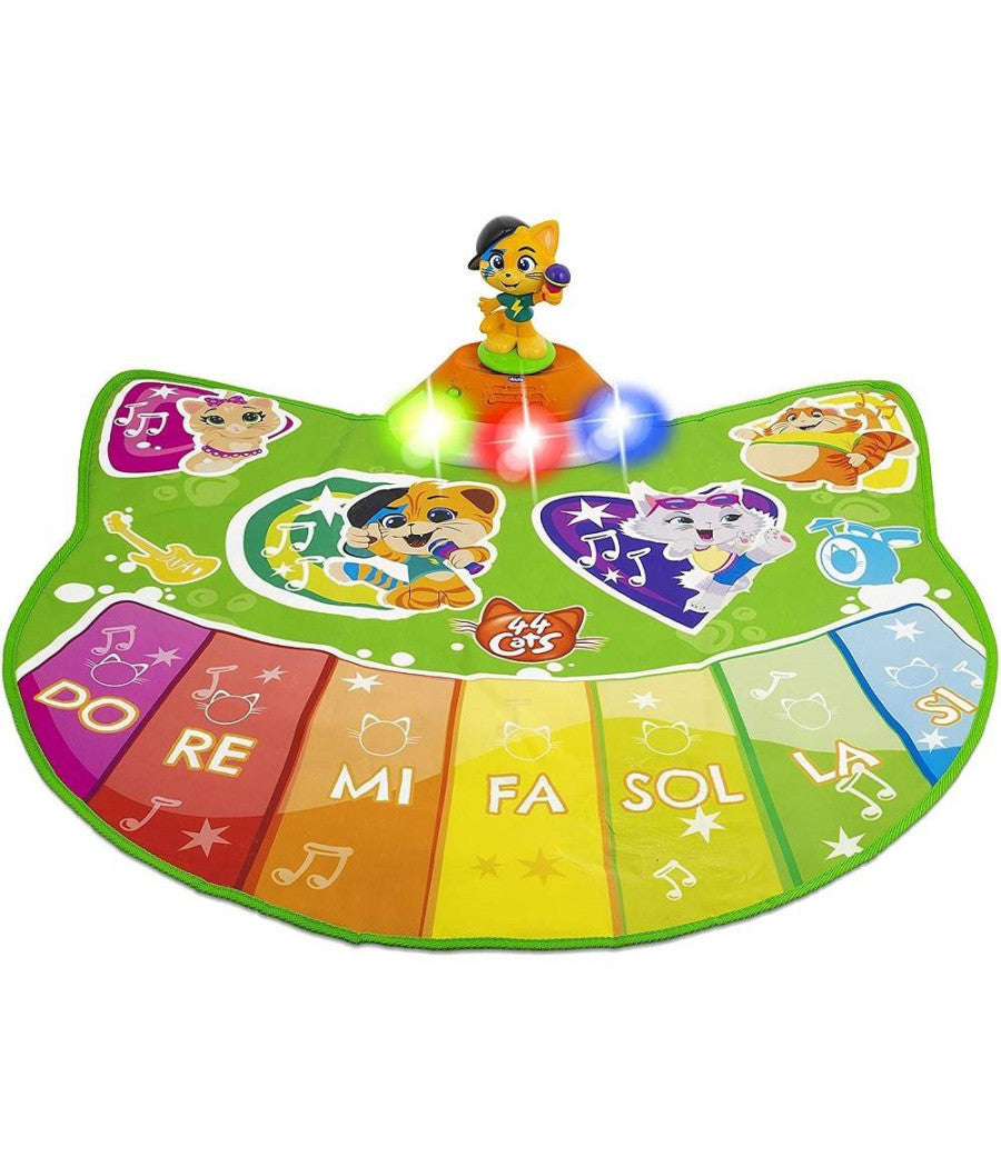 Gioco Tappeto Dance Musicale Morbido 44 Gatti Con Suoni E Luci Rgb +2 4 Anni         