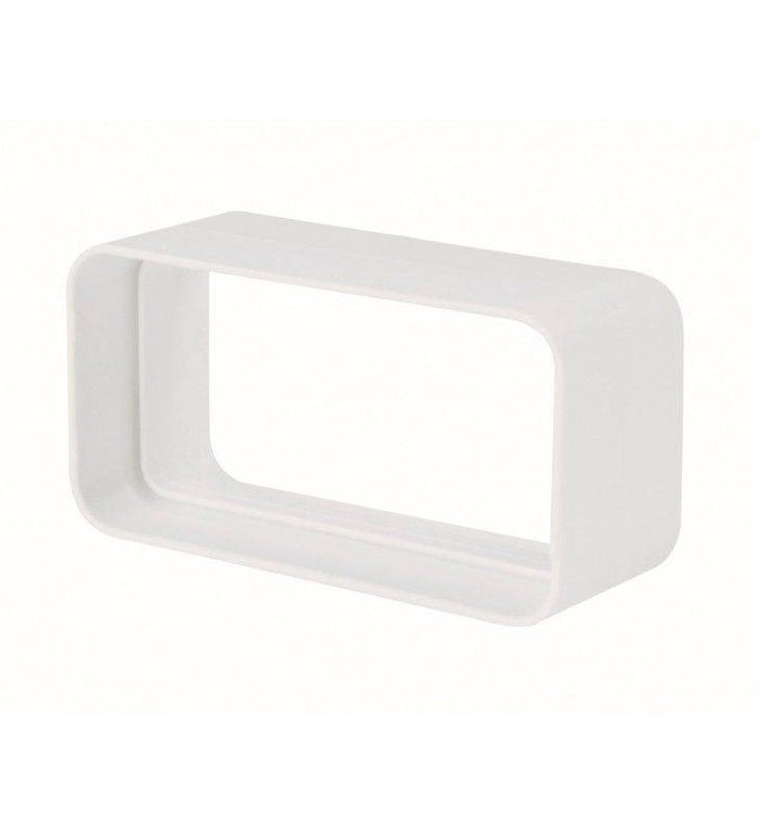 Giunto rettangolare 55x110mm bianco per cappe cod 77744