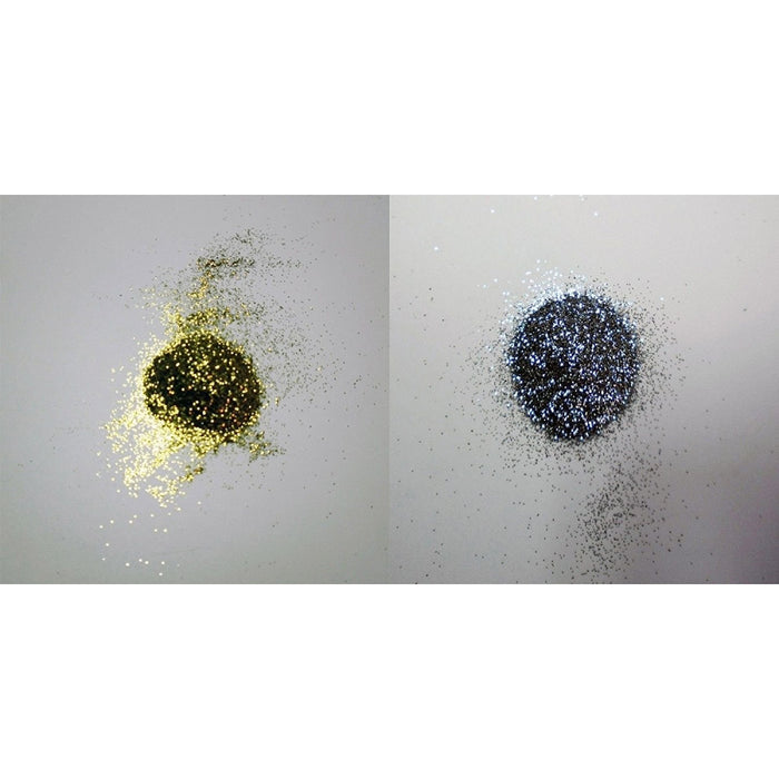 Glitter additivo in polvere da 100gr per idropittura pittura murale, colori argento