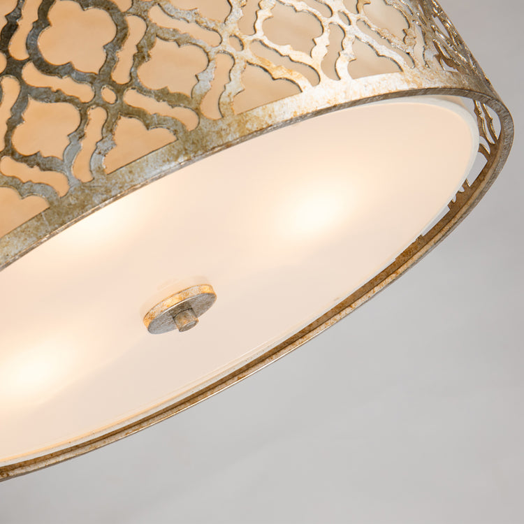 Lampadario Contemporaneo Arabella Acciaio Oro Anticato 3 Luci E27