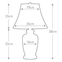 Lampada Da Scrivania Contemporanea Goldthistle Porcellana 1 Luce E27