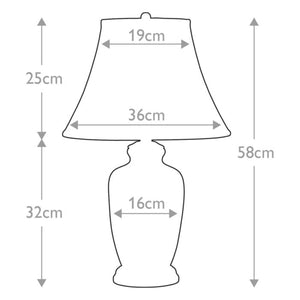 Lampada Da Scrivania Contemporanea Goldthistle Porcellana 1 Luce E27