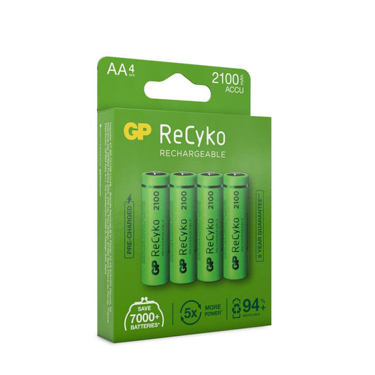 RECYKO BATTARIA RICARICABILE 1,5V Stilo AA 2100MAH (Confezione 4 Pezzi)