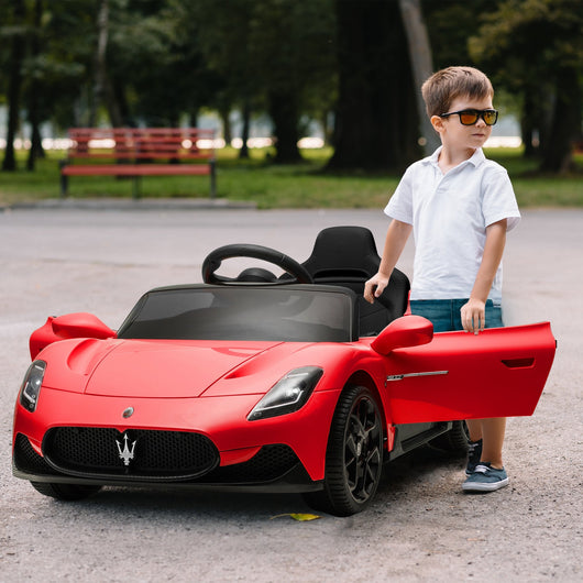 Macchina Elettrica per Bambini Licenza Maserati MC20 Velocità 3-5km/h Rosso