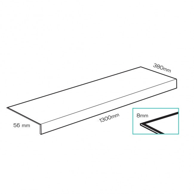 GRADINO LOUSIANA OAK Rivestimento Scale Interne Fai da te - Larghezza max 130 cm