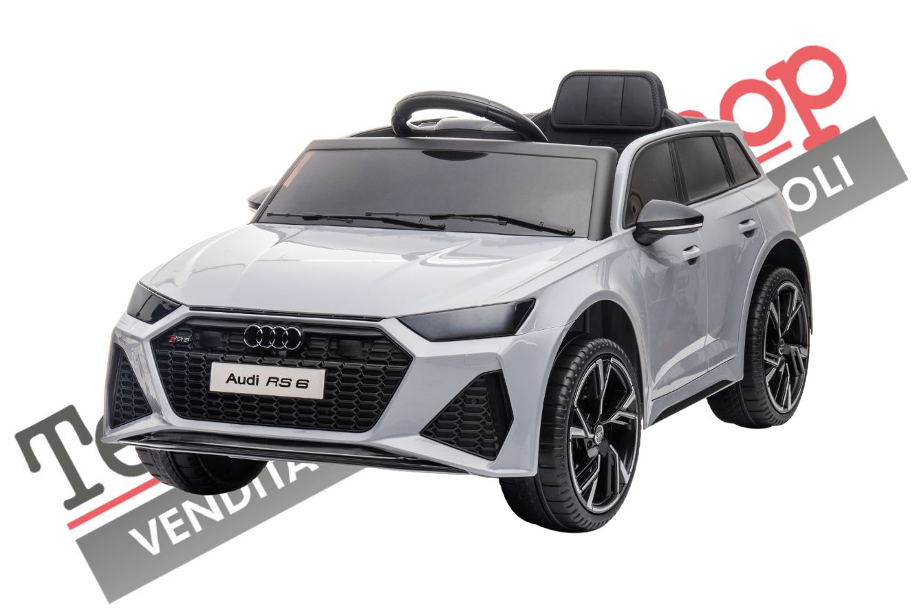 Auto Macchina Elettrica per Bambini Audi RS6 12V colore Grigio