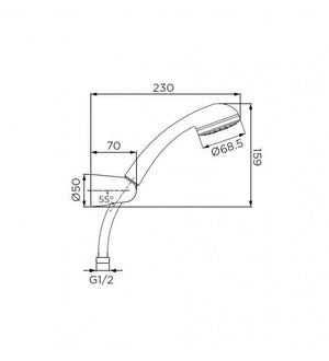 Duplex serie nexus a 5 getti, cromato cod 79838