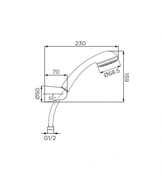 Duplex serie nexus a 5 getti, cromato cod 79838