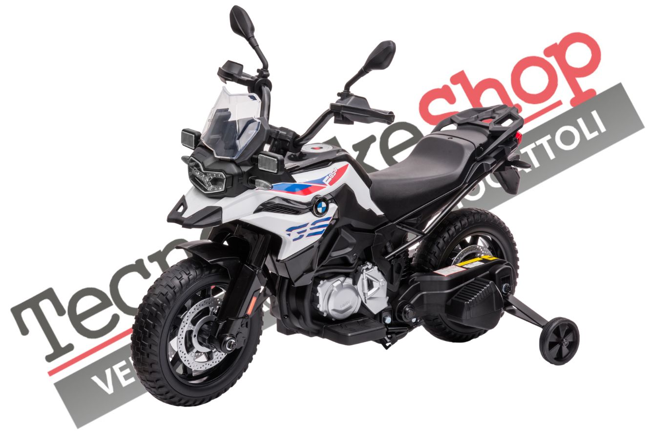 Moto Motocicletta Elettrica Bambini MOTO BMW F850GS 12V colore Bianco