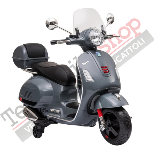 Moto Elettrica GTS Super 12V con Bauletto e Parabrezza-Grigio